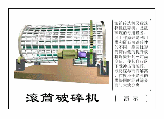 滾（gǔn）筒（tǒng）破碎機動態原理圖